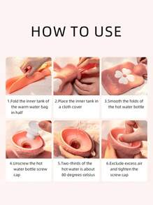 1個綠色柔軟封面熱水袋,1000毫升,床暖器,手暖器,適用於冬季使用,好禮物 - 綠色 1000ml - 查看 5