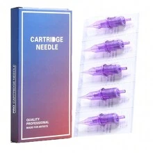 10pcs/box 1013RM Size Purple Professional Disposable Tattoo Cartridges Needle Permanent Eyebrow Lip Makeup Needles For Tattoo Machine Pen - Purple - View 6