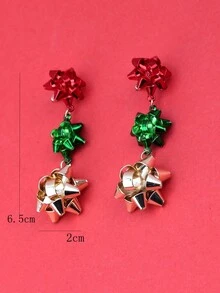A Christmas Simple Metal Earrings - Christmas model A - View 3