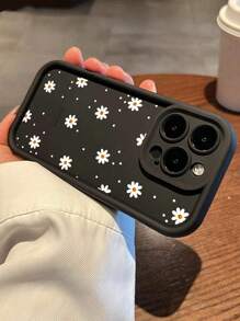 Apple Brighten Up Your IPhone With A Daisy Smile Pattern Simple Thickened Anti-Fall Phone Case Compatible With Iphone Waterproof Shockproof Scratch Resistant