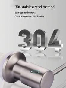 1PC Silver Stainless Steel Sink Soap Extractor, With A Press Type 1 Meter Extension Hose Suitable For Kitchen Sinks And Restaurant Sinks. Can Be Reused. - Silver - View 7