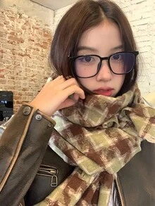 冬季加厚围巾女士披肩保暖披肩女士仿羊绒流苏围巾脖头巾柔软披肩