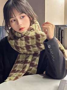 冬季加厚围巾女士披肩保暖披肩女士仿羊绒流苏围巾脖头巾柔软披肩