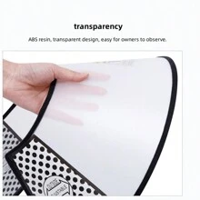 1只寵物恢復項圈,伊麗莎白項圈,透明設計,防咬,防舔,可調節,適用於手術後護理,美容修剪,沐浴清潔和保護,適用於狗和貓 - 白色 - 查看 8