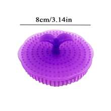 5 cái Phòng tắm Mát xa da đầu Bàn chải , Hoa mận Hình dạng Tròn Bàn chải - Nhiều màu - Xem 4