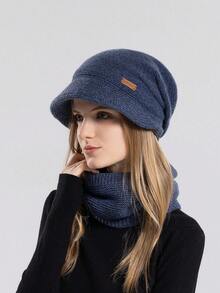 女兒冬季天鵝絨堆帽,戶外保暖套頭帽,寬邊,面部友好,小耳保護,時尚束縛帽