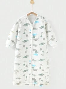 Saco de dormir para bebé e infante, manta acolchada para niño y niña, cálida para otoño/invierno, con estampado y fondo antikicks
