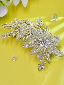 華麗的新娘髮飾手工鑲鑽頭飾,適用於女性婚禮晚會伴娘頭箍珠寶