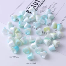 50g/túi ( Xấp xỉ 80 chiếc ) Acrylic Chuông Hạt Đối với DIY Vòng tay , Dây chuyền , Điện thoại & Ô tô/xe hơi Vật rủ xuống Làm AB Màu sắc Bắt chước Hoa Phụ kiện Đối với Kẹp tóc , Và - Hạt chuông kem Mapei - Xem 5