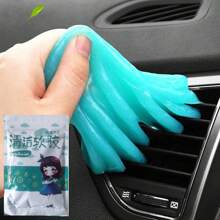1只汽車清潔凝膠:神奇除塵劑,除膠劑和鍵盤清潔劑 - 自動清潔配件,讓您的汽車保持一塵不染!汽車配件 - 淺藍色 - 查看 7