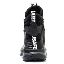 ZHYWDBWZ 男士鋼頭工作靴,高筒安全運動鞋,配有氣墊、輕便、透氣、防刺穿設計 - 黑色 - 查看 5