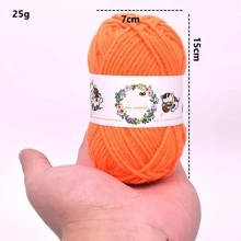 XIANG YU 5 Strands Milk Handmade Woven Baby Yarn For Diy Project, 25g - Multicolor - View 6
