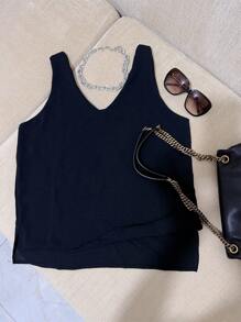 Women Tank Tops & Camis - 黑色 - 查看 2