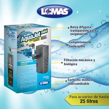 Lomas Aquajet Mini Internal Filter For Fish Tanks With 25 Liter Capacity - Black - View 7