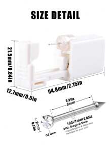 10/5/1 Stück Einweg-Sicher-Steril Piercing Einheit für Edelstein Nasen Nieten Nasen Piercing Pistole Körper Schmuck Piercing Werkzeug Maschinen Set