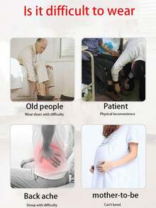 FEPK 1 Pc Blue Shoehorn For Pregnant Women, The Elderly, Shoe Lifter, Slouchy Shoe Wearer, Long Handle, Household Shoehorn, Extended Shoehorn - Blue - View 4