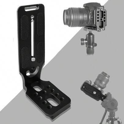 1片l型鋁合金快裝板,適用於單眼相機垂直拍攝,相容於大疆如影、智雲雲鶴