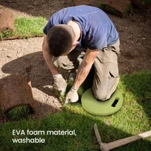 1入綠色eva泡沫材質多功能戶外墊,可用作健腹輪墊,跪墊,棒式支撐墊,防滑膝墊,園藝膝墊,汽車膝墊,冥想膝墊和瑜珈膝墊