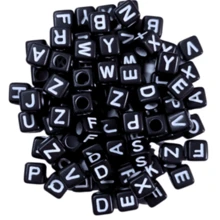 Fuse & Perler Beads - Black/White Letter - View 1