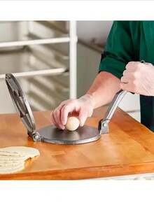 Prensa para hacer tortilla tortilladora maquina tortillero manual para hacer tortillas - Plateado - Ver 3