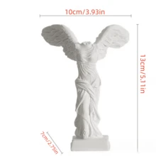 1件白色歐式人物小雕塑裝飾品,適合日常使用 - 白色 - 查看 5