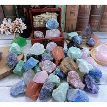 1 磅天然玫瑰水晶原石大玫瑰石英石原石寶石噴泉散裝岩石,用於翻滾、打磨、拋光、繞線、威卡和靈氣水晶