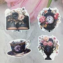 2 Styles Of Retro Victorian Furniture Sticker Set, Perfect For Decorating Medieval House Kitchen Bedroom Vanity & Diy Scrapbook, Album, Photo Decoration Accessory - Grey - View 7