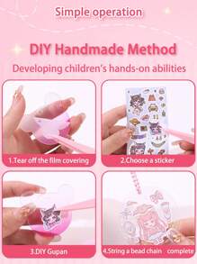 Gukasian Sticker And Cream Glue Set For Diy Girls' Toy Full Set Including Tools, Used For Gukasian Hand Account Stickers - Multicolor - View 2