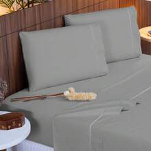 Sheet Sets with Pillowcases - Grey - View 1