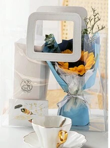 1入透明禮品袋,供應批發手提袋,適用於生日派對,婚禮,糖果和紀念品