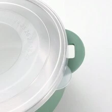 1pc Multifunctional Stainless Steel Instant Noodle Bowl With Lid, Phone Holder, Double-layer Seal, Heat Insulation Design For Students And Office Workers, Portable Convenience For Lunch Box And Instant Noodle Bowl - Green - View 8