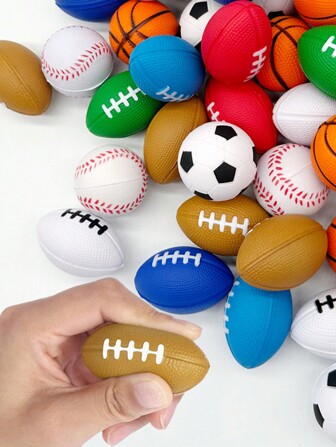 4 件套 PU 慢回弹运动球 青少年创意减压玩具（款式和颜色随机）