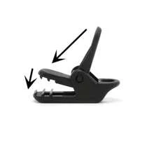 10 件/包戶外露營帳篷防水布夾,防風鱷魚牙夾固定配件 - 黑色 - 查看 9