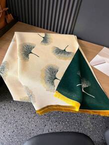 1條女士人造山羊毛加厚圍巾/披肩,秋冬日常穿著的完美配件 - 彩色 - 查看 3