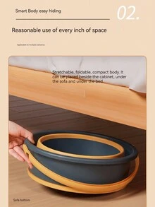 1個可用作水桶或垃圾桶的多功能折疊桶,高身浸腳桶,過膝腳浴桶,保護腿部的五層絕緣腳浴盆,可折疊的腳洗盆,適用於家庭和旅行 - 墨綠色 - 查看 6