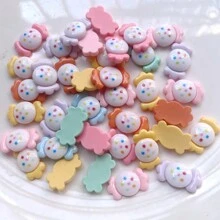 10pcs Cute Resin Candy Flatback Embellishments For Diy Hair Clips, Festival, Phone Case Decoration Accessories - Randomly Mix Colors - View 5