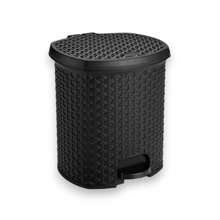 Bathroom Trash Bin - Black - View 2
