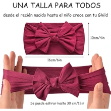 10 piezas de diademas de nailon para niña recién nacida, lazos para el cabello, accesorios para el cabello para bebés, niñas, recién nacidos, regalo de amor para el Día de San Valentín - Multicolor - Ver 4