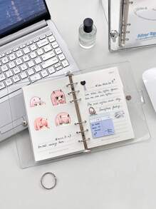 60 miếng dán hình cô gái Anime, đồ trang trí sáng tạo cho sổ tay, bình nước, văn phòng phẩm và nhật ký tự làm, đồ dùng học tập, trở lại trường - Hồng - Xem 6