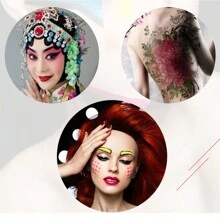 Paleta De Maquillaje De Barra Arcoíris Soluble En Agua, Pintura Corporal De 10 Colores, Para Cara, Cuerpo, Festival Y Puesta En Escena, 1 Ud. - Multicolor - Ver 7