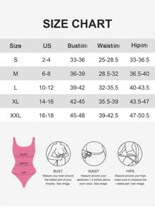 1 bộ đồ liền thân hở lưng liền mạch có kiểm soát bụng dành cho nữ - Hồng - Xem 9