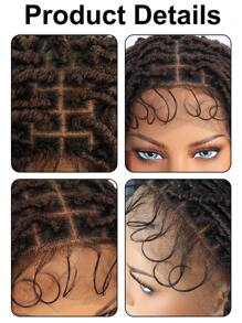 10*5 仿辫子假发、蝴蝶辫子双蕾丝假发、女神辫子假发、超长 1BT30 渐变棕色编织蕾丝前假发，带婴儿头发、盒装无结蕾丝前假发、自由部分风格自然预拔完美发际线高清蕾丝假发、优质合成耐热高温纤维发 150% 高密度时尚多功能假发，女士日常角色扮演假发和 1 件假发帽