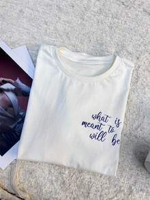 Women T-Shirts - 米白 - Xem 4