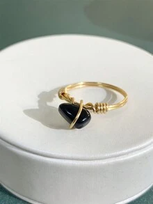 1 Miếng Thủ công Nhẫn Nổi bật Đen Pha lê & Nhiều màu Đá tự nhiên Đá mắt hổ , Wrapped In Dây đồng , Có thể Như A Qủa tặng Đến Bạn , Mẹ , , Và Giáo viên , Của phụ nữ Yoga Chữa bệnh Năng lượng Nhẫn , Thạch anh tím Giảm nhẹ Mệt mỏi , Căng thẳng , Tinh thể tự nhiên Năng lượng đá ( Như Mỗi đá Là Tự nhiên , Mỗi Một Là Không , Màu sắc Sự khác biệt , Bề mặt Mẫu Sự khác biệt , Và Bề mặt Là Bình thường ) - Pha lê đen - Xem 8