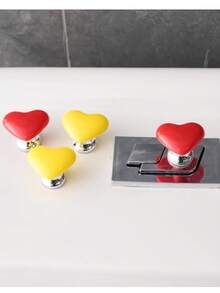 1入隨機心形馬桶按鈕,門把手配件 - 彩色 - 查看 6