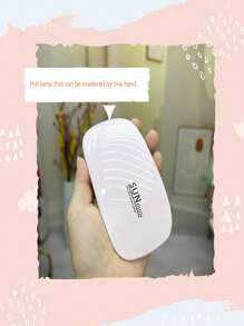 Mini Portable Handheld Led Uv Nail Lamp For Gel Polish - White - View 1