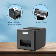Gainscha E200I POS Printer, 80mm Thermal Receipt Printer, Restaurant Kitchen Printer With Auto Cutter, USB Port   Interface, ESC/POS Command, Support Cash Drawer For Windows//Linux - Single USB - View 3