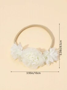 3pcs Đứa bé gái Hoa Băng đô - Nhiều màu - Xem 5