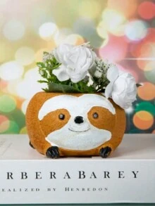 1pc Creative Cartoon Animal Shaped Flower Pot For Indoor Table Decoration - Multicolor - View 2