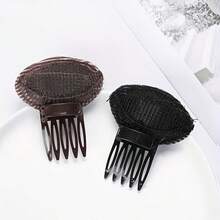 Volumizing Hair Base Clip With Hidden Clips For Both Sides Of Forehead, Hair Edge And Top - Coffee - View 3